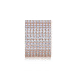 Alessia Moissanite Pavé Wide Eternity Band in 18K rose gold plating, front view
