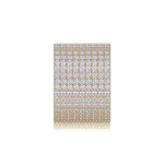 Alessia Moissanite Pavé Wide Eternity Band in 18K yellow gold plating, front view