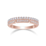 Anna Moissanite Pavé Wedding Band, front view