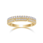 Anna Moissanite Pavé Wedding Band, front view