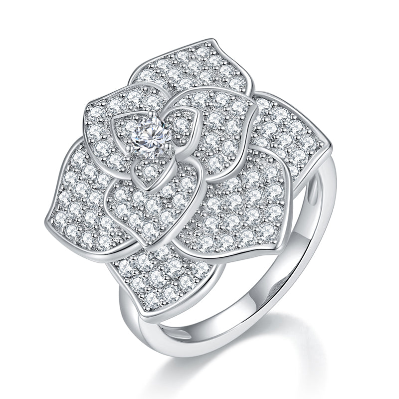 Carissie Ring MB215489 - Silver Angle View