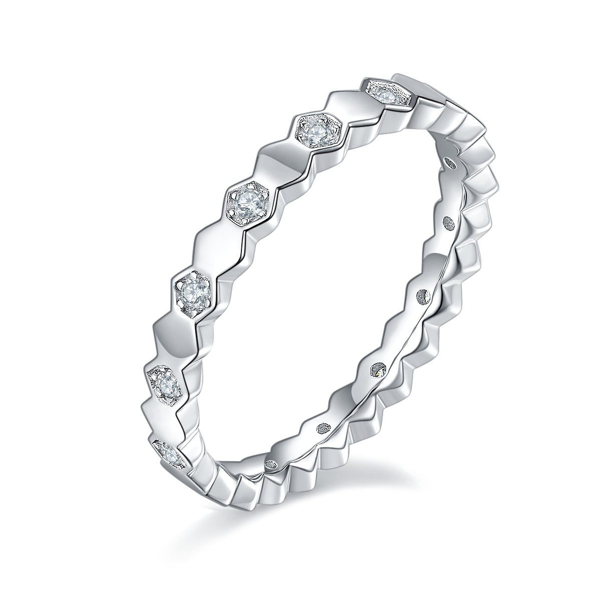 Carissie Ring MB215651 - Silver Angle View