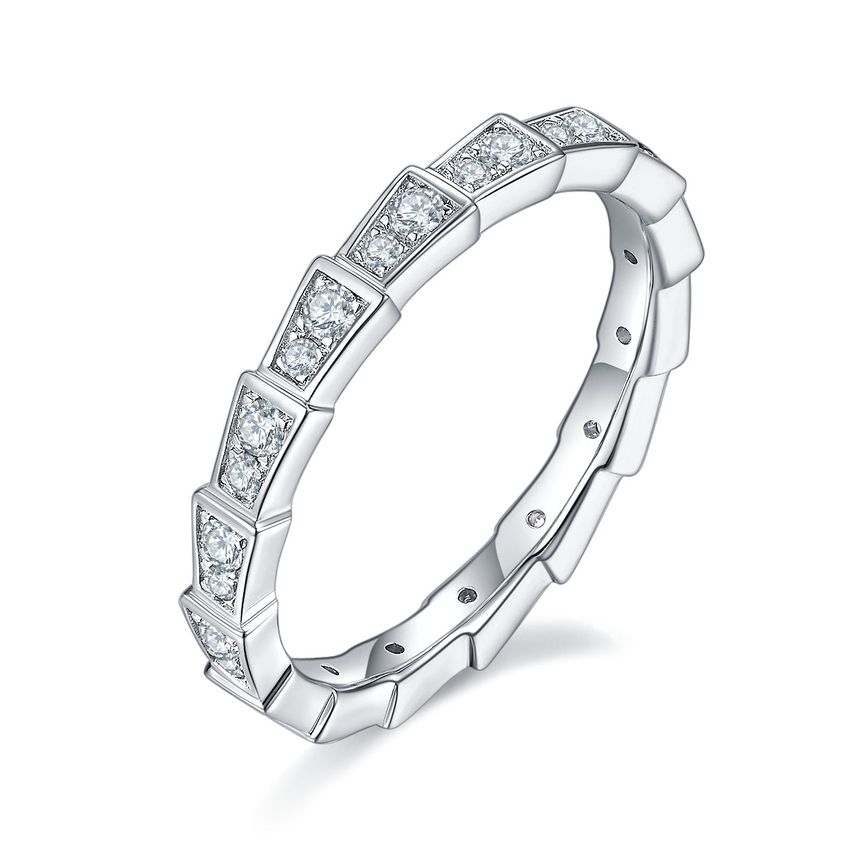 Carissie Ring MB215652 - Silver Angle View