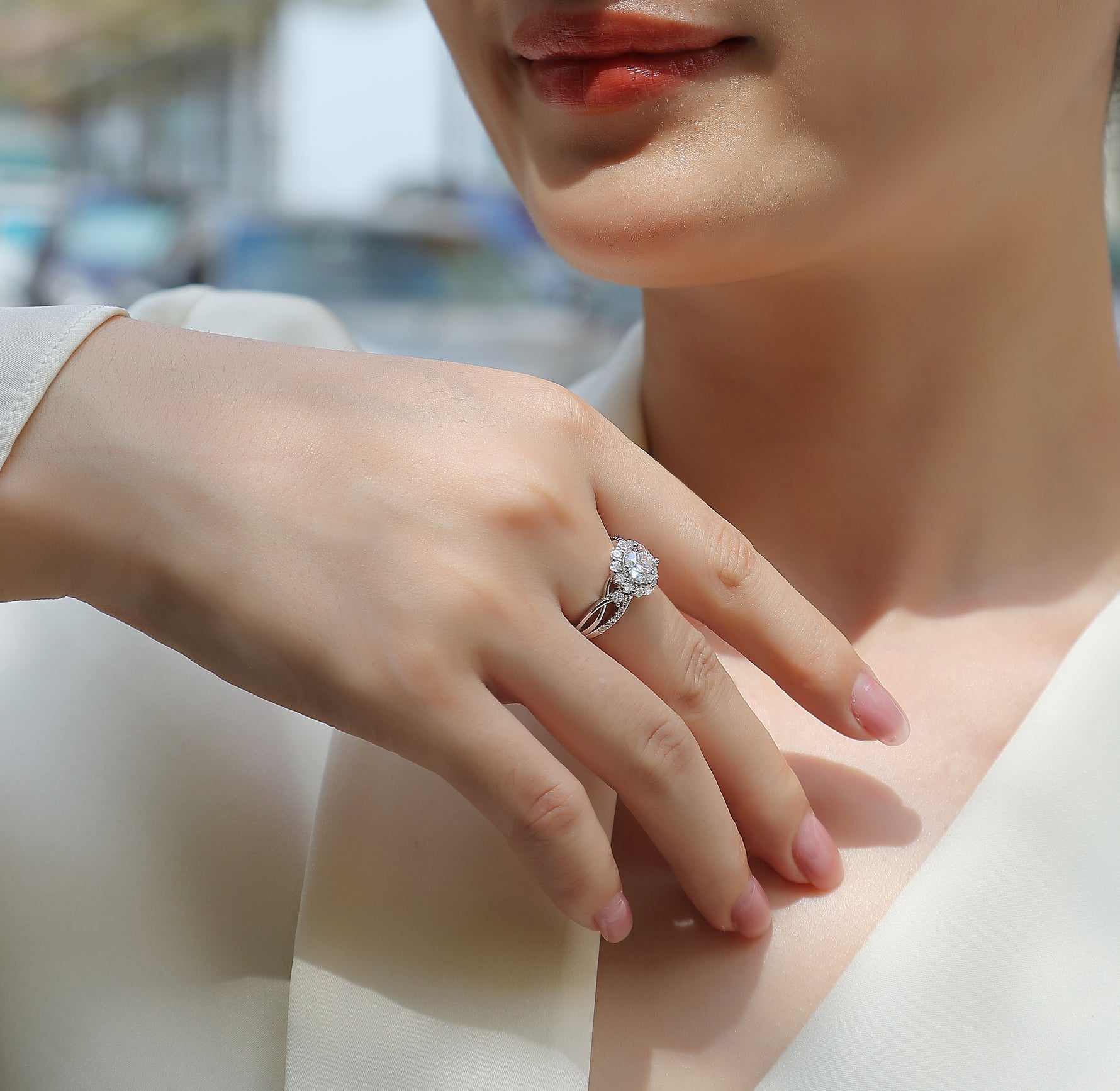 Carissie Ring MF212031 - Silver On Model