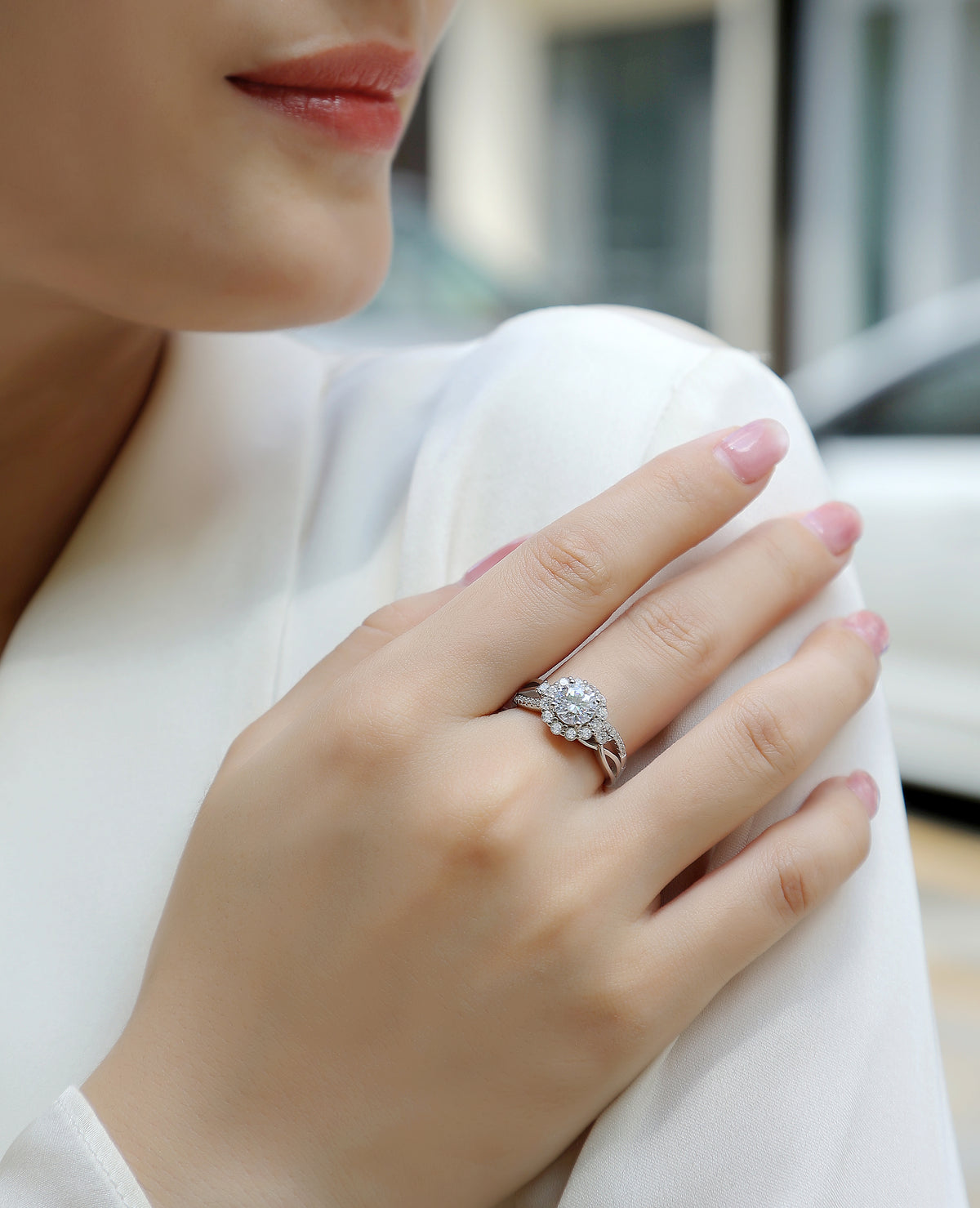 Carissie Ring MF212031 - Silver On Model