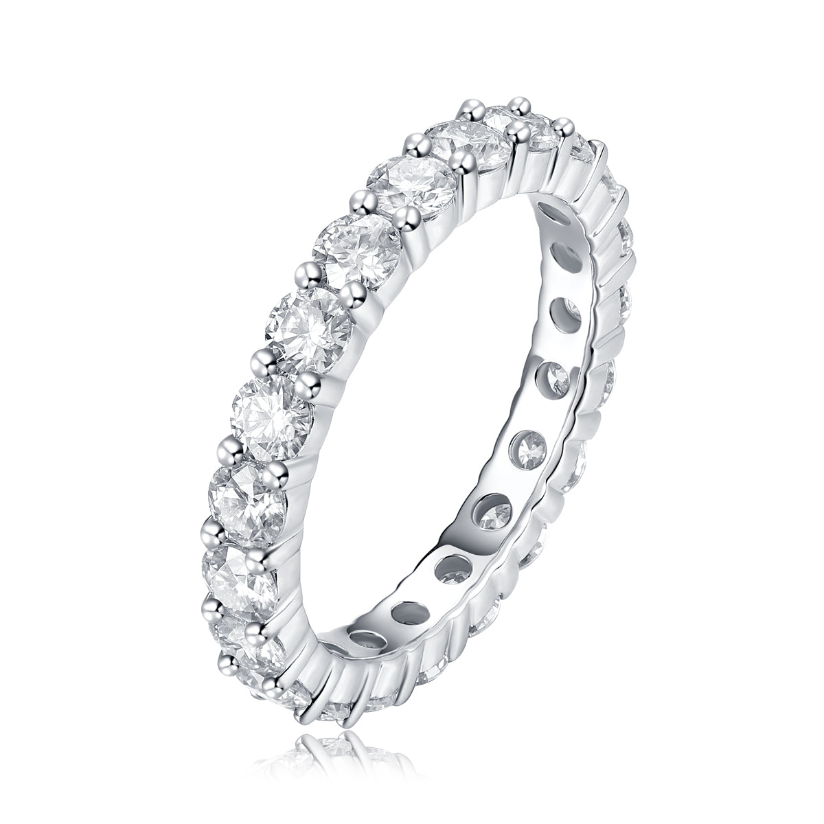 Carissie Ring MF214056 - Silver Angle View