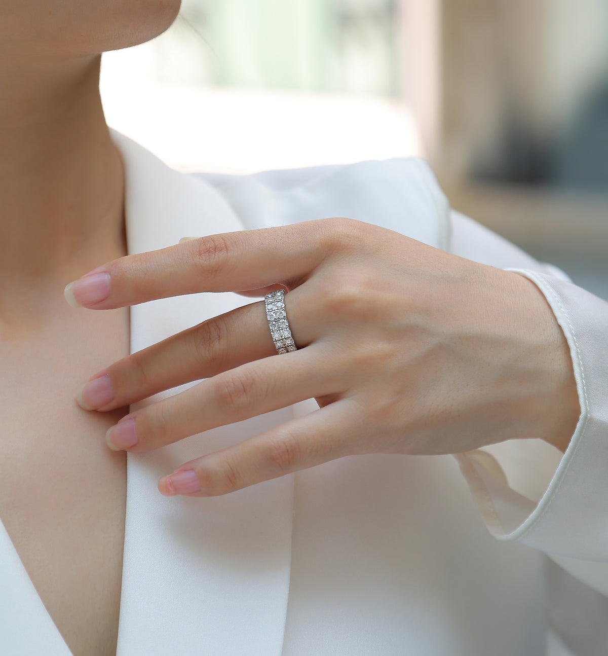 Carissie Ring MF214274 - Silver On Model