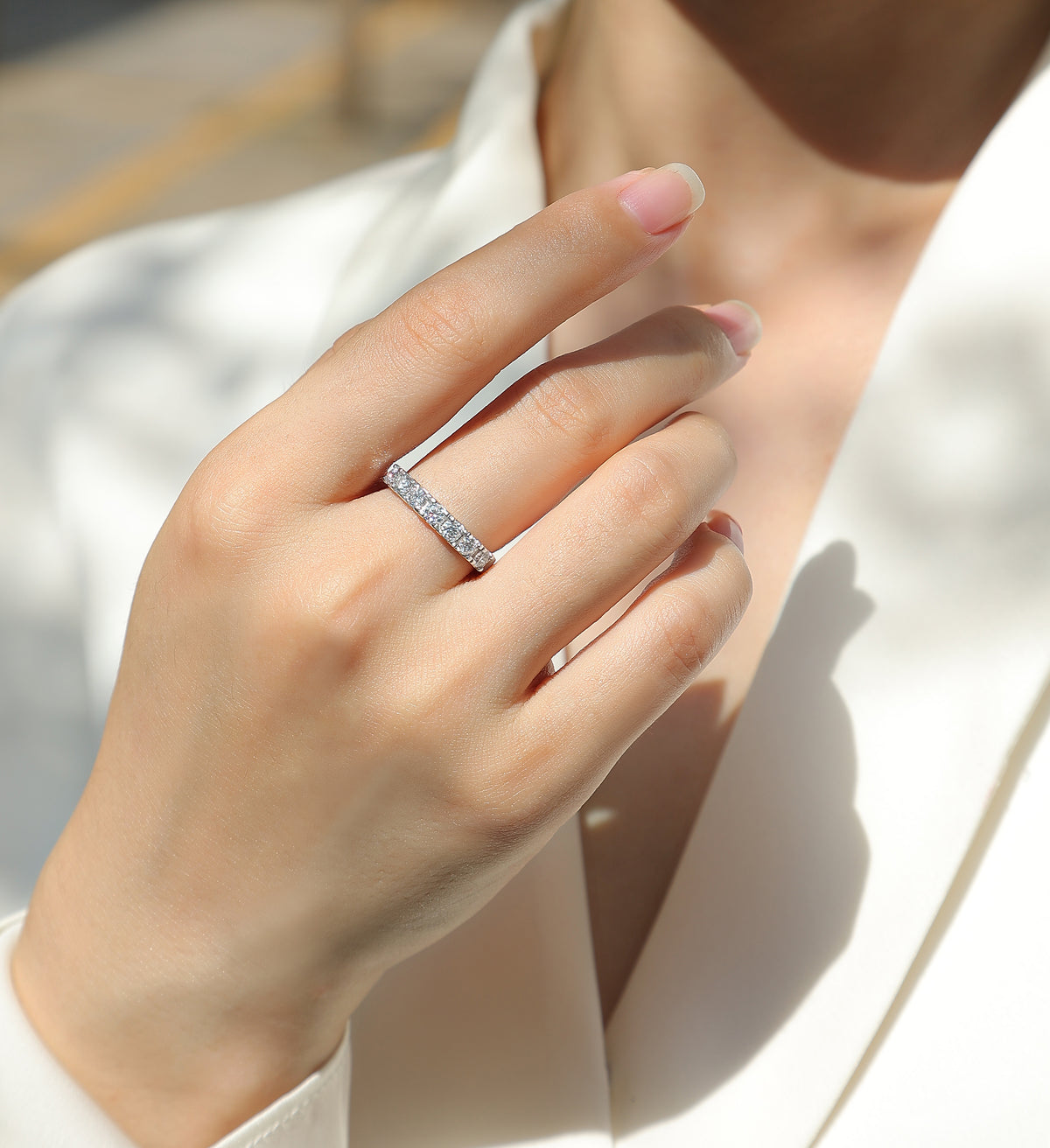 Carissie Ring MF214275 - Silver On Model