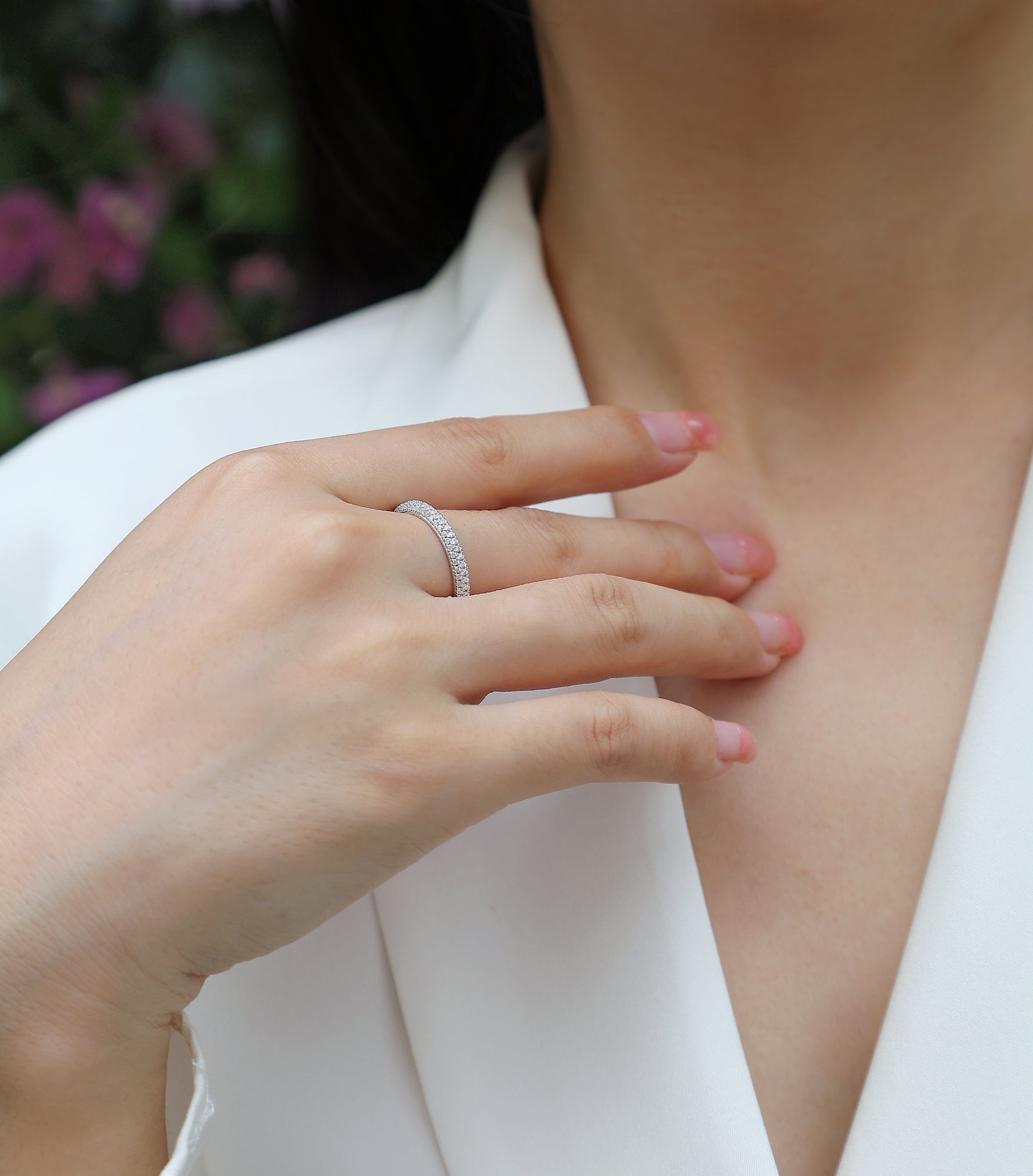 Carissie Ring MF214278 - Silver On Model