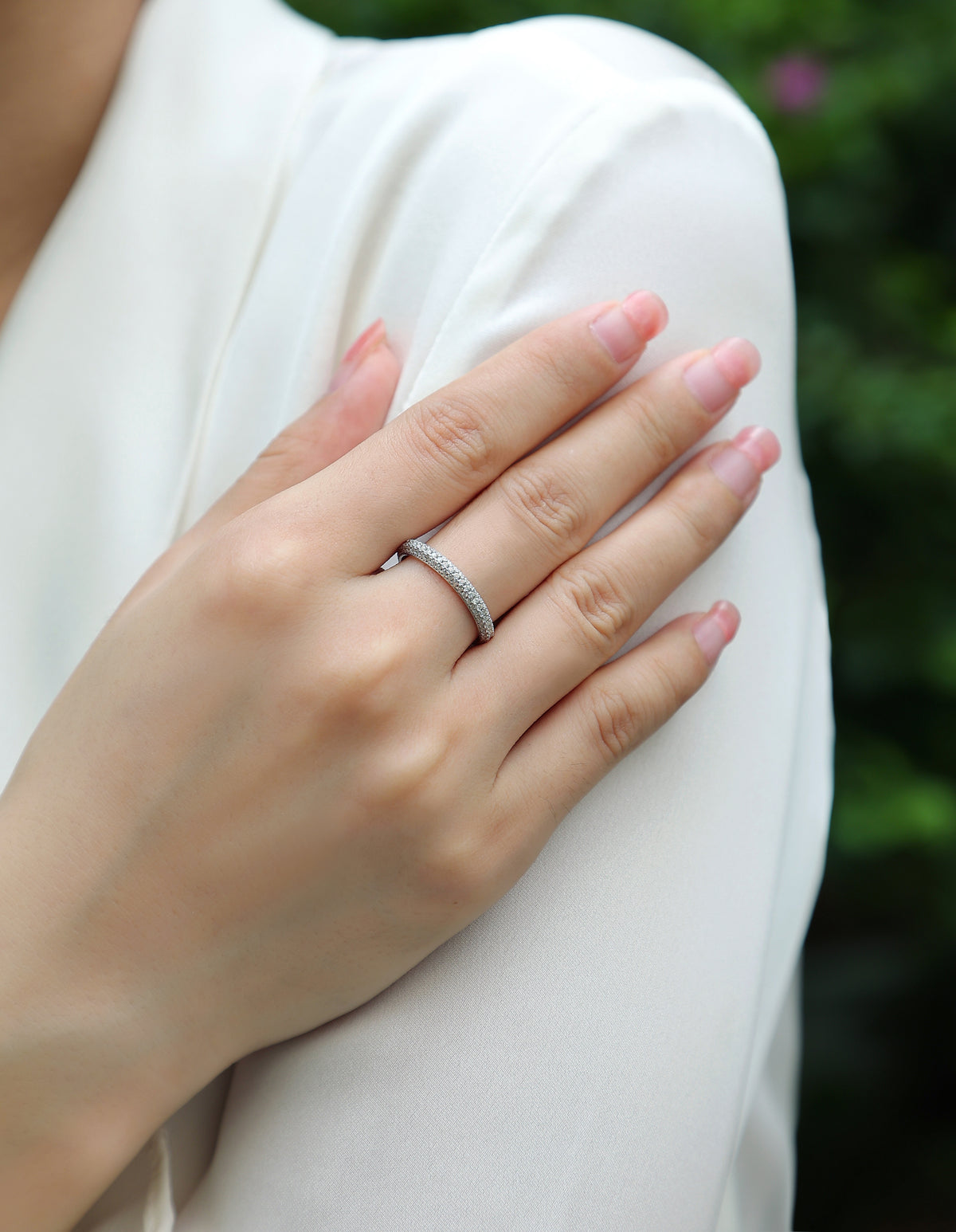 Carissie Ring MF214278 - Silver On Model