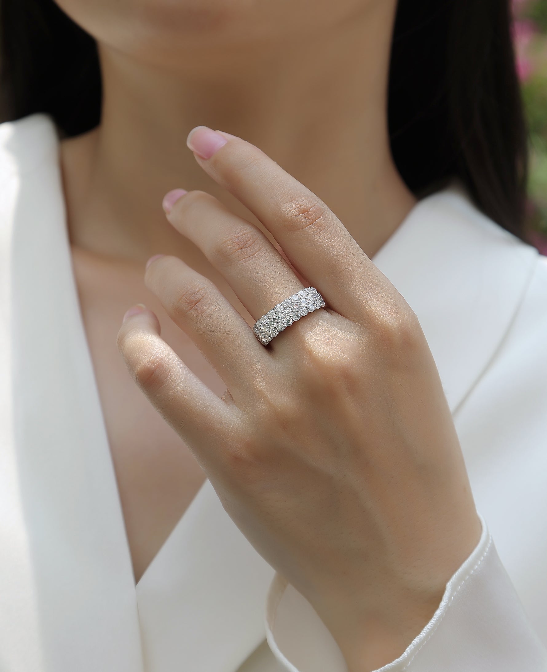 Carissie Ring MF214286 - Silver On Model