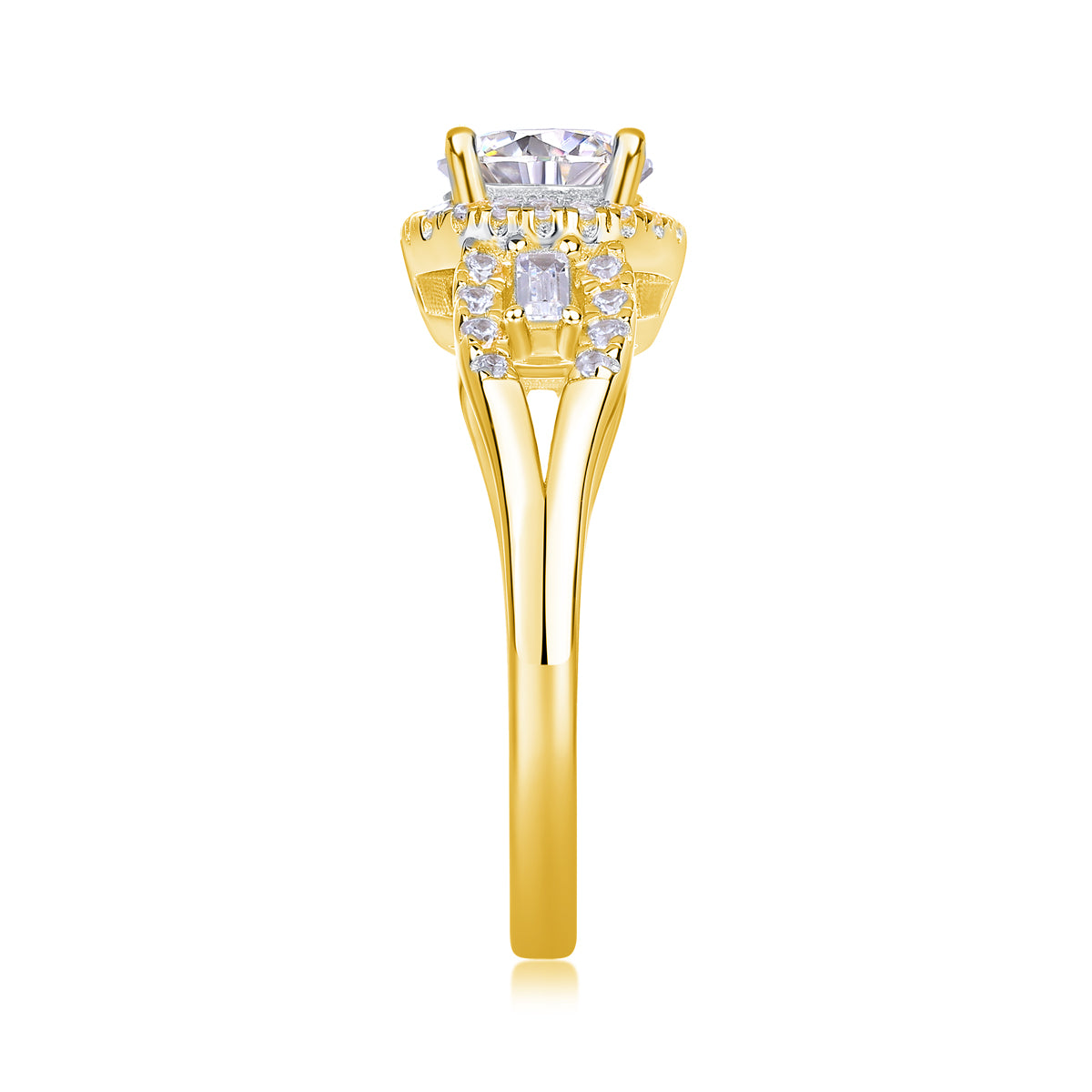 Carissie Ring MF214298 - Yellow Gold Side View