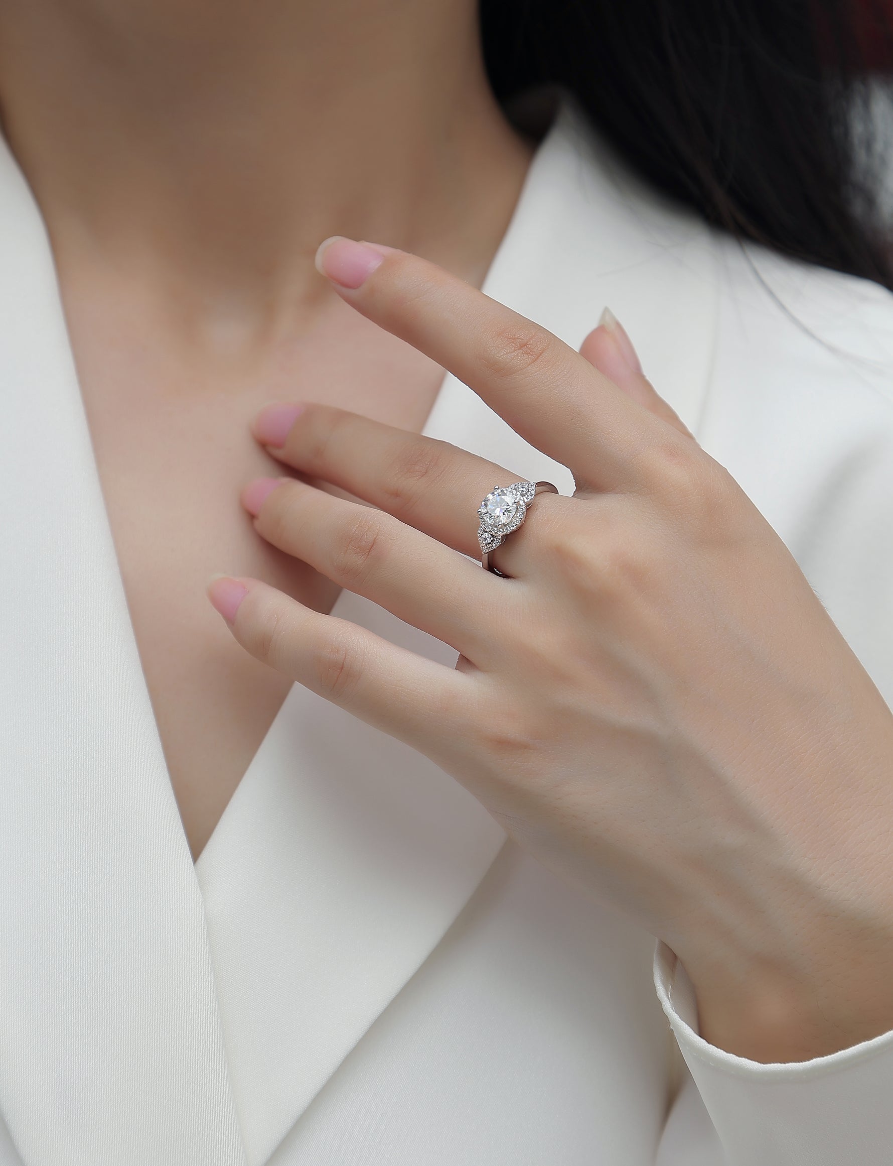 Carissie Ring MF214299 - Silver On Model