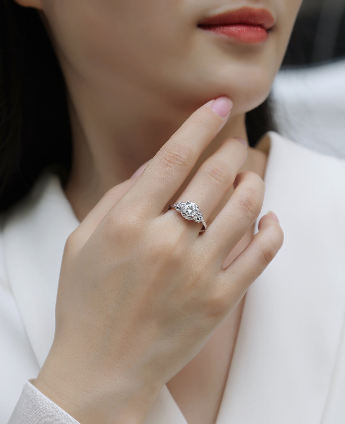 Carissie Ring MF214299 - Silver On Model
