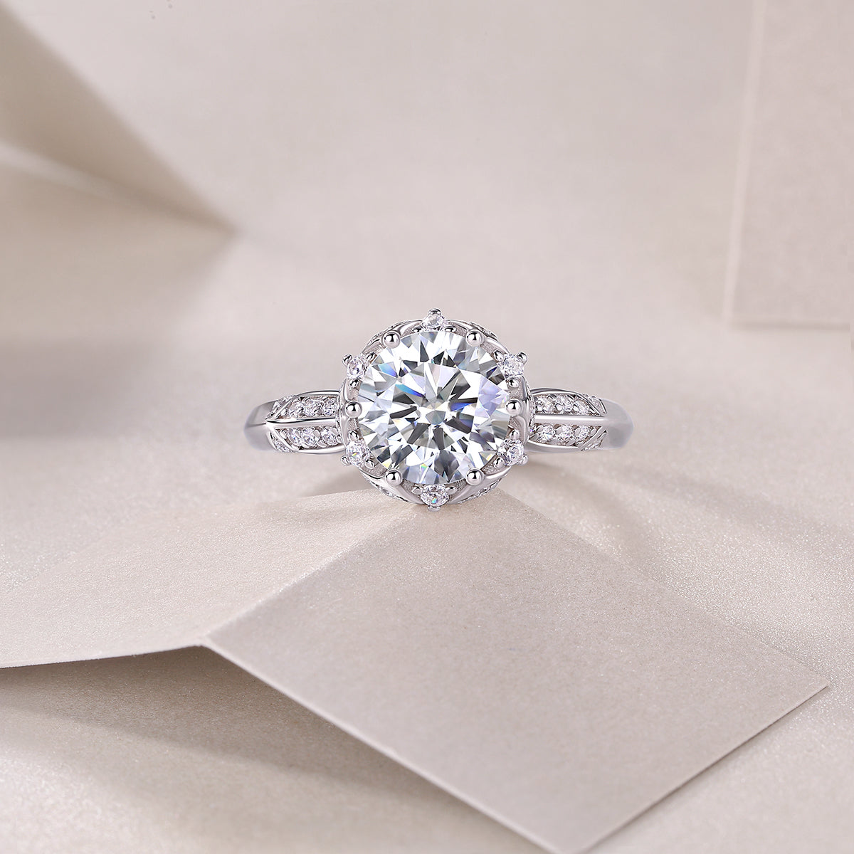 Carissie Ring MF214301 - Silver Angle View