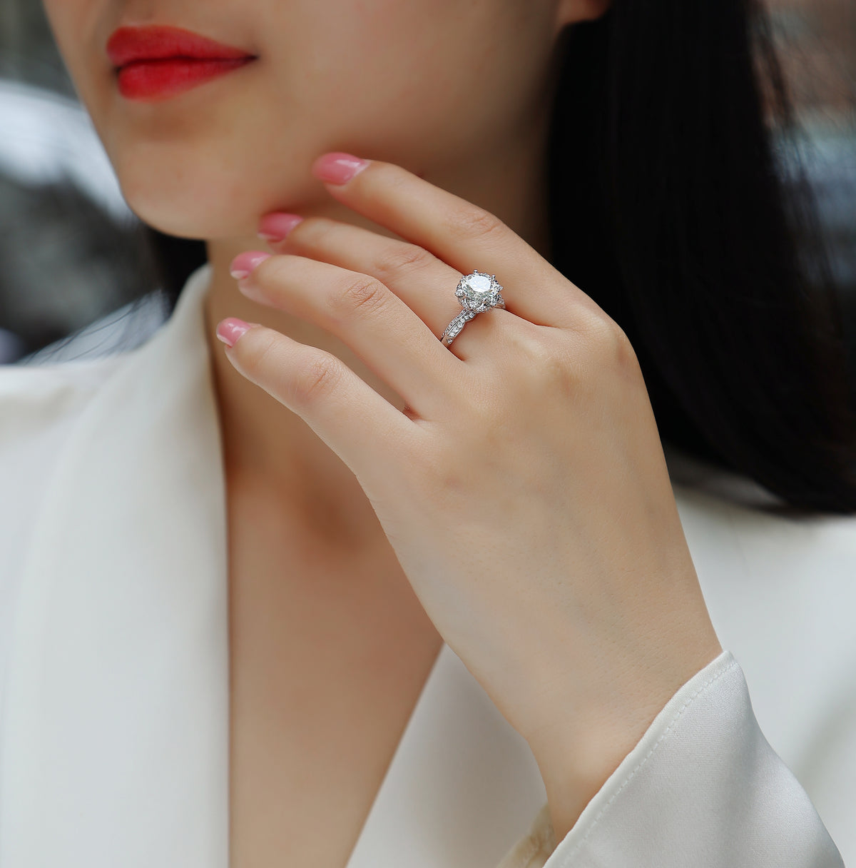 Carissie Ring MF214301 - Silver On Model