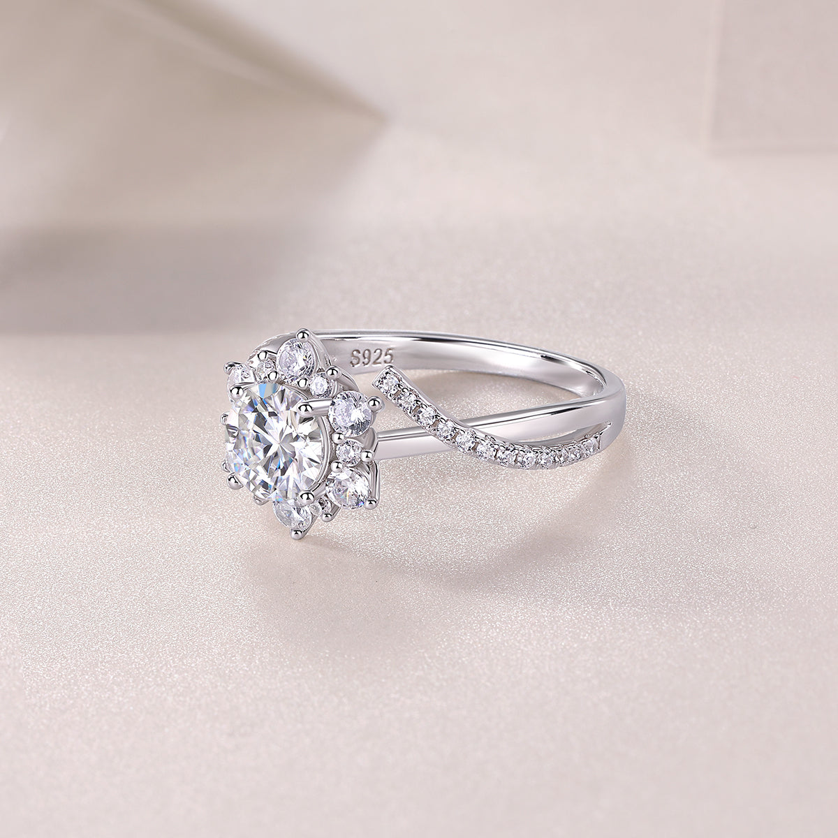 Carissie Ring MF214305 - Silver Angle View