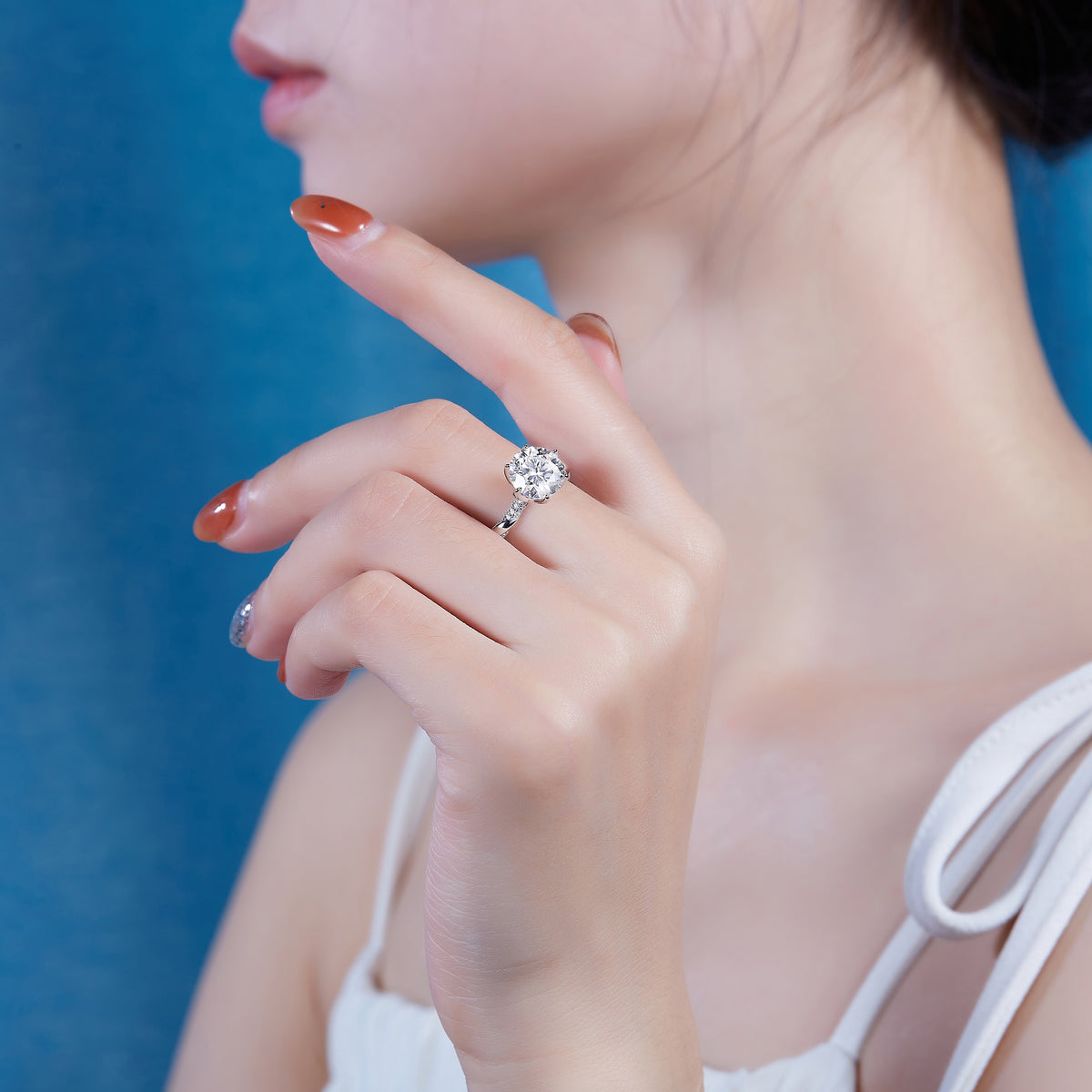 Carissie Ring MF214306 - Silver On Model