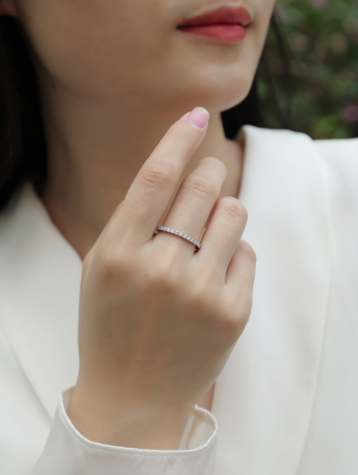 Carissie Ring MF214321 - Silver On Model