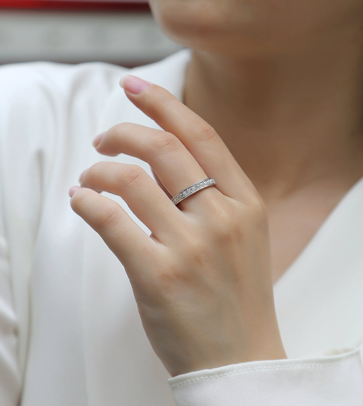 Carissie Ring MF214332 - Silver On Model