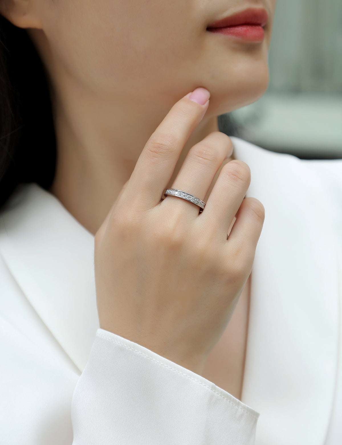 Carissie Ring MF214332 - Silver On Model