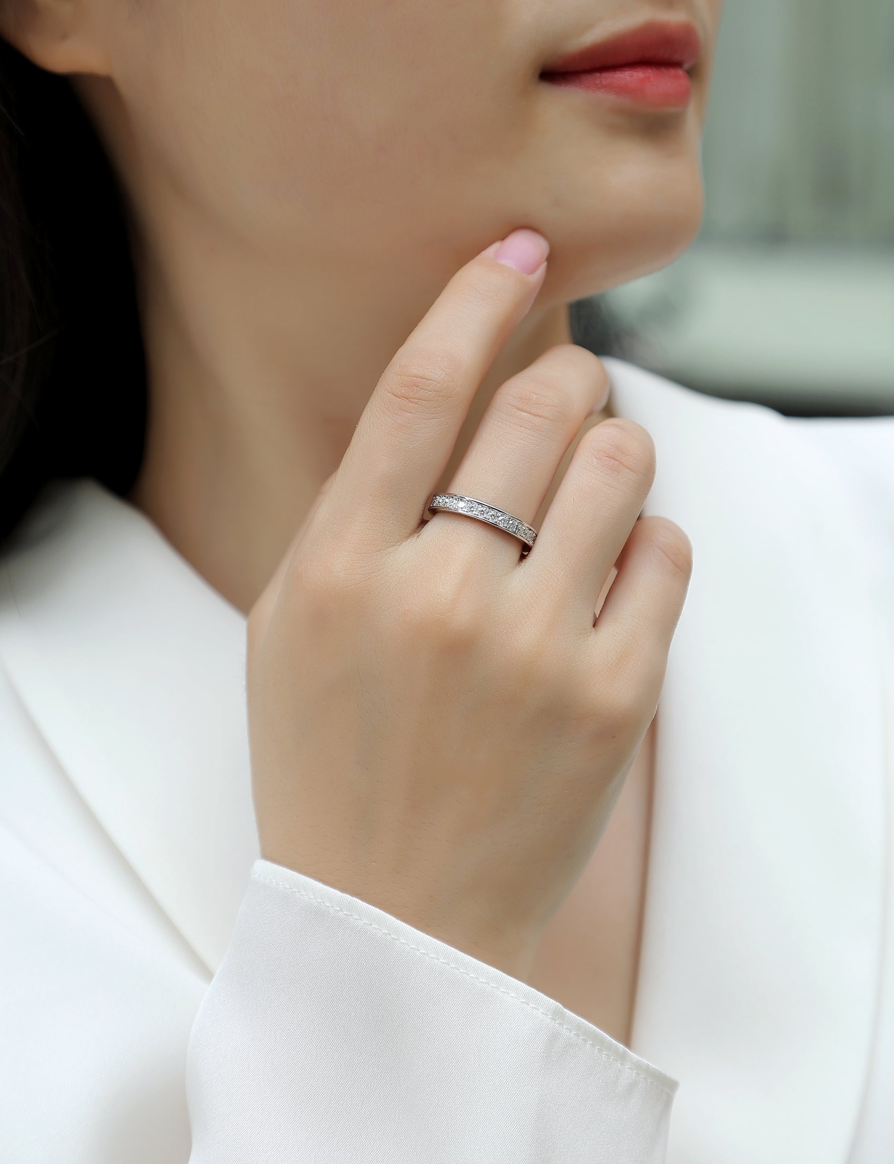 Carissie Ring MF214332 - Silver On Model