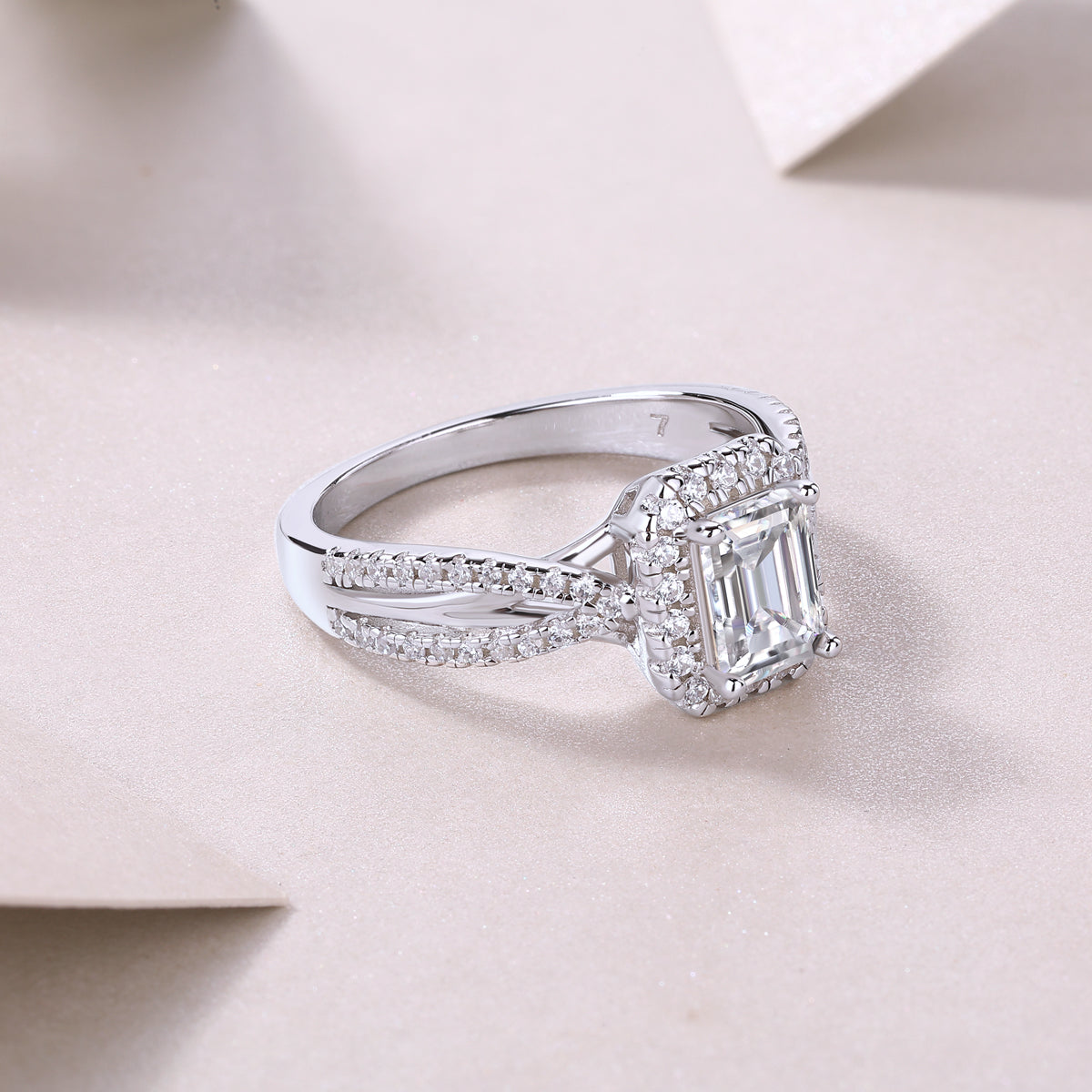 Carissie Ring MF214337 - Silver Angle View