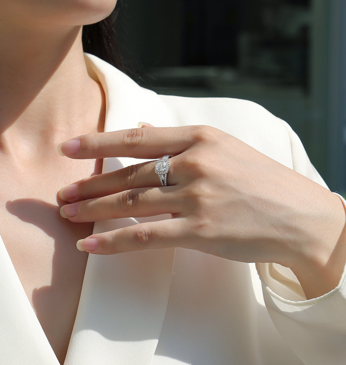 Carissie Ring MF214341 - Silver On Model
