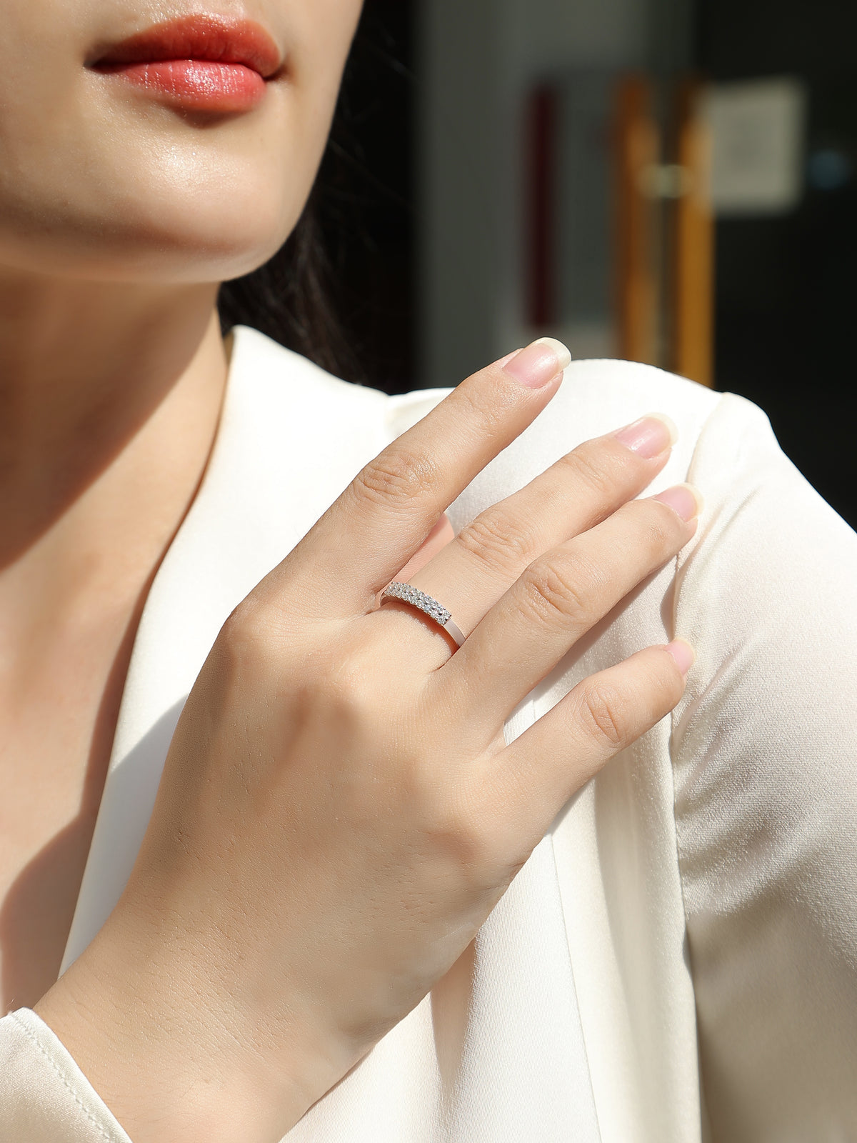Carissie Ring MF214355 - Silver On Model