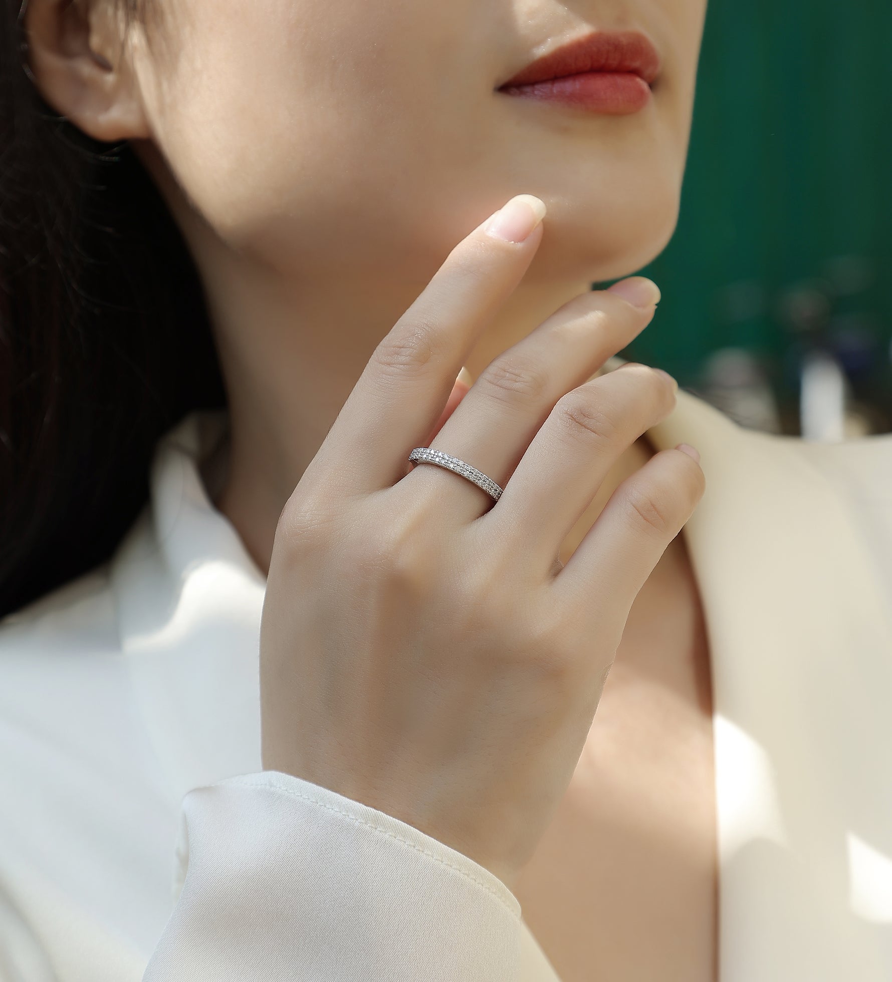 Carissie Ring MF214357 - Silver On Model