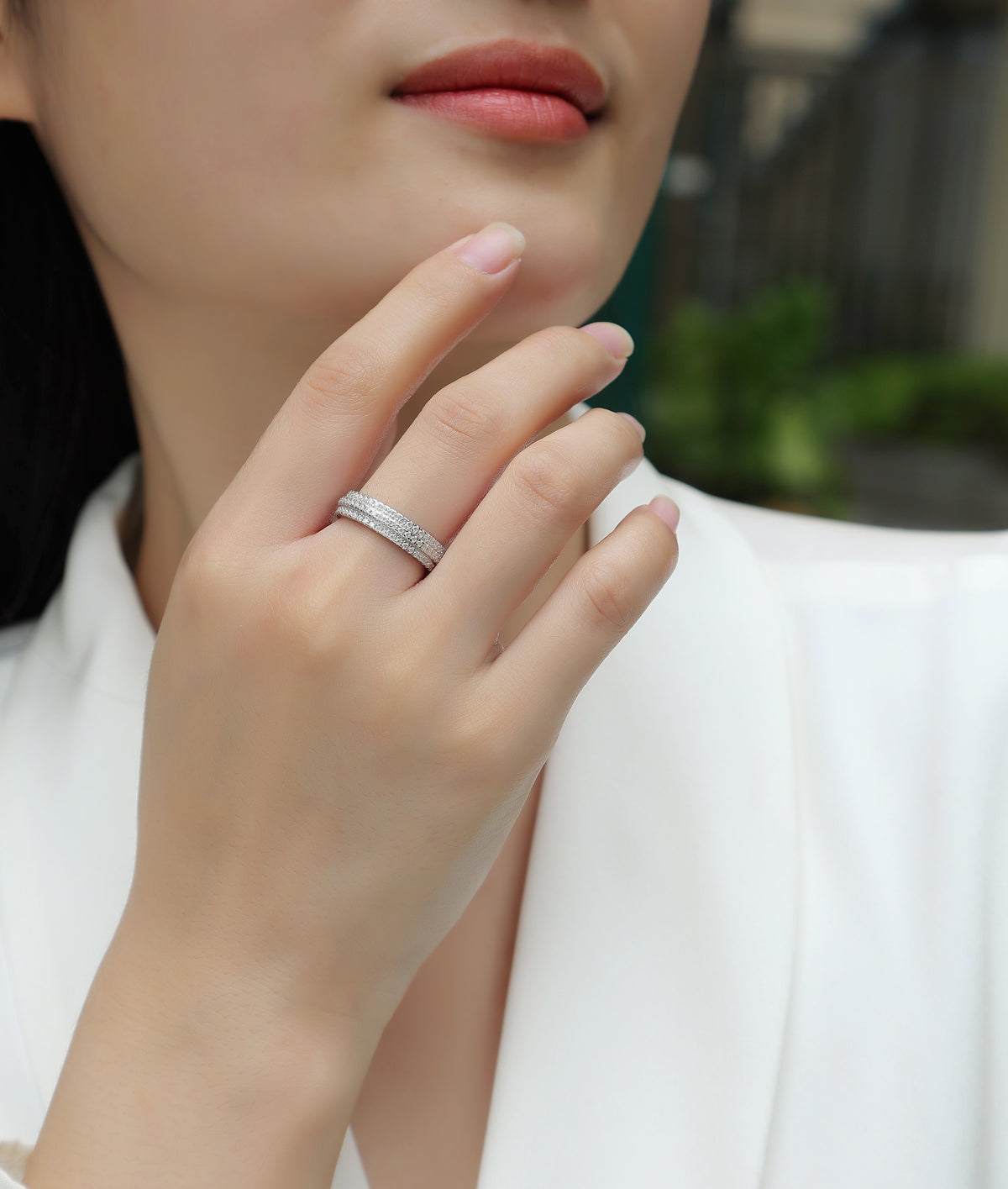 Carissie Ring MF214358 - Silver On Model