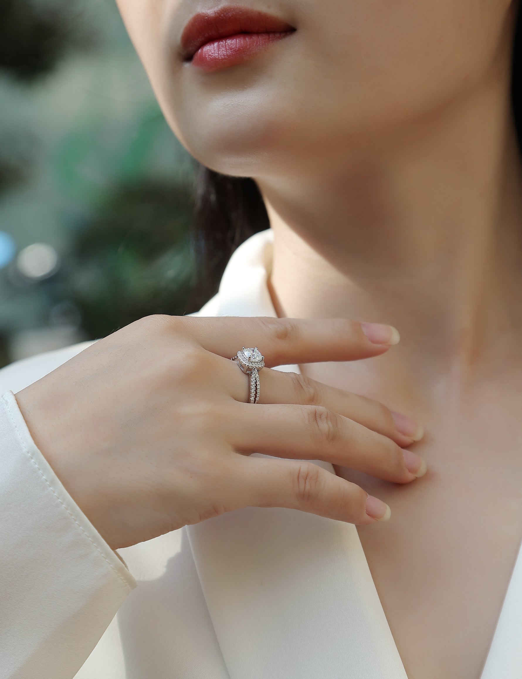 Carissie Ring MF214366 - Silver On Model