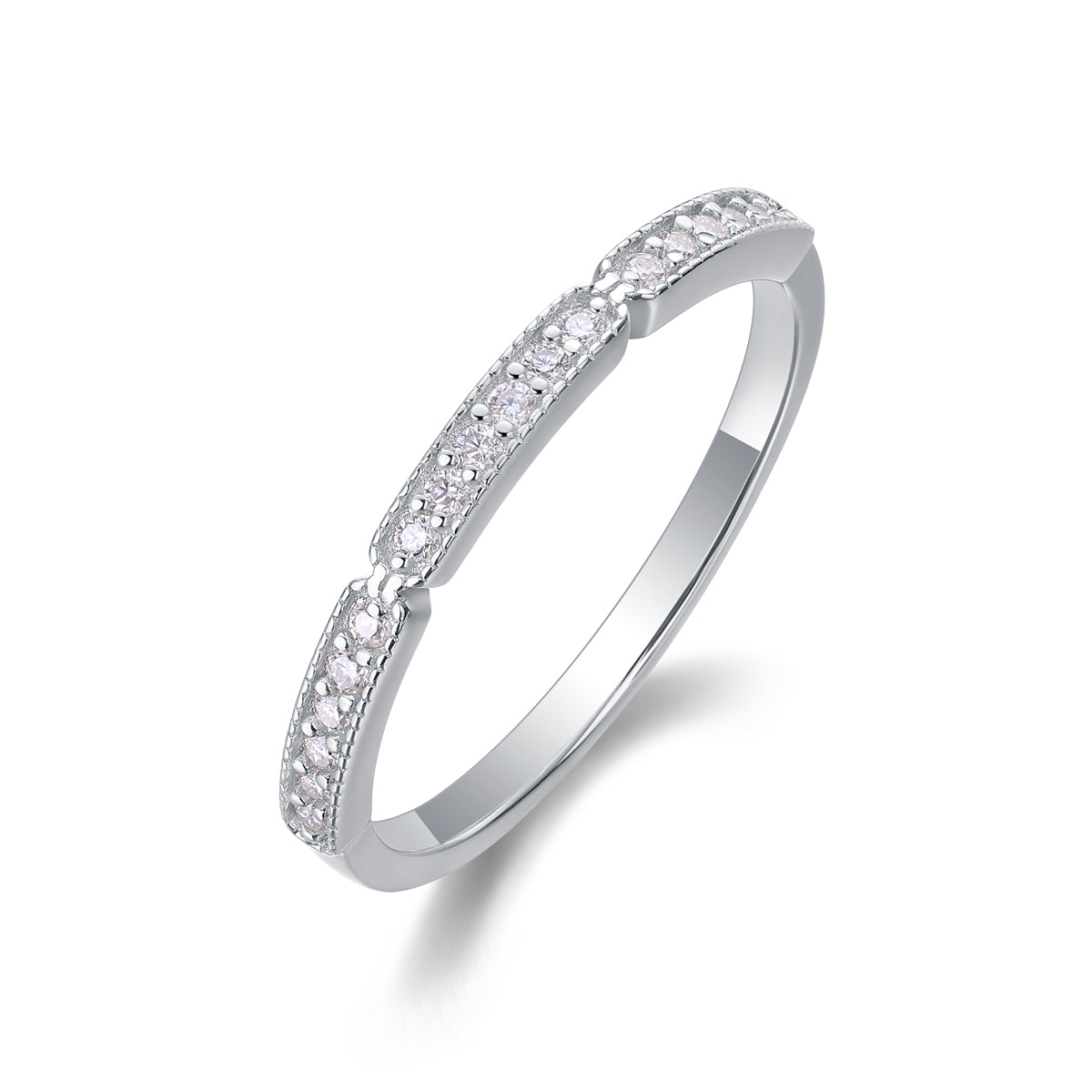 Carissie Ring MF214374 - Silver Angle View