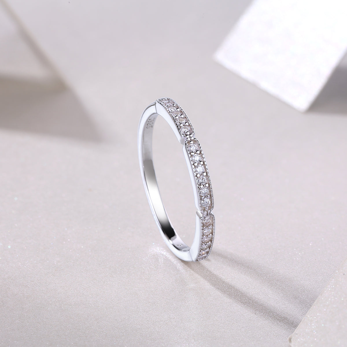 Carissie Ring MF214374 - Silver Angle View