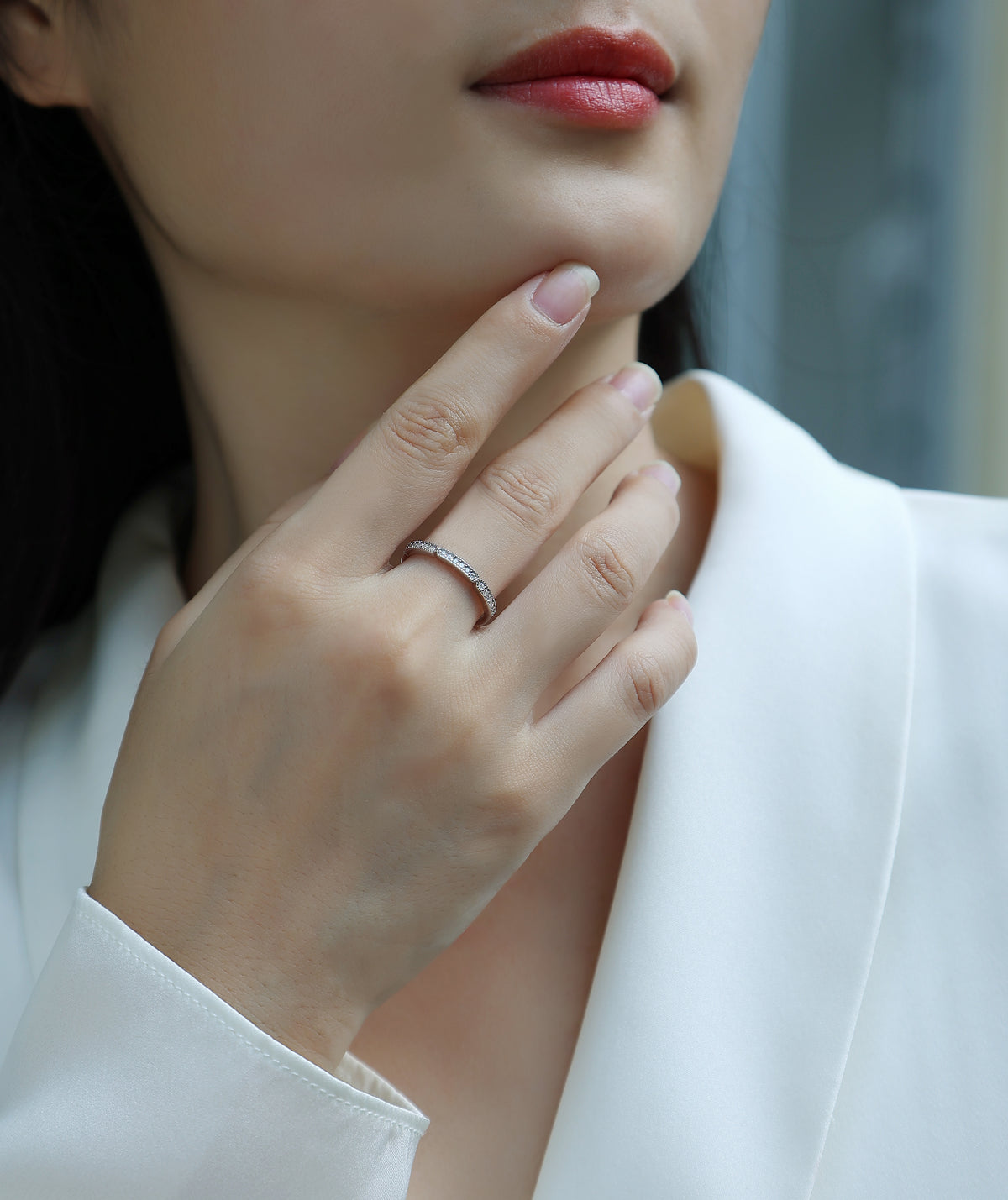 Carissie Ring MF214374 - Silver On Model