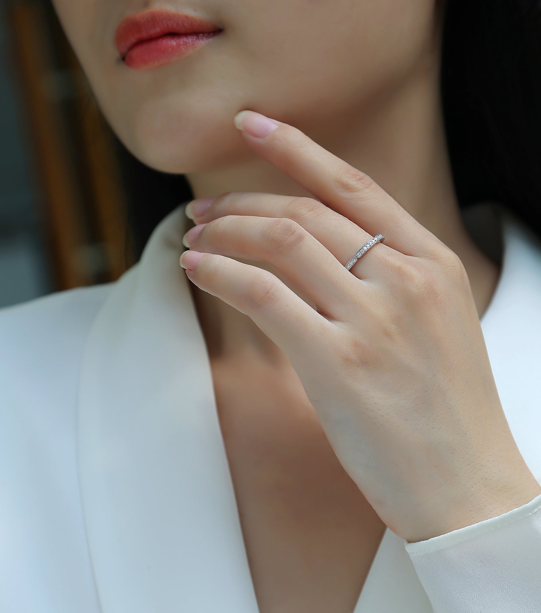 Carissie Ring MF214374 - Silver On Model