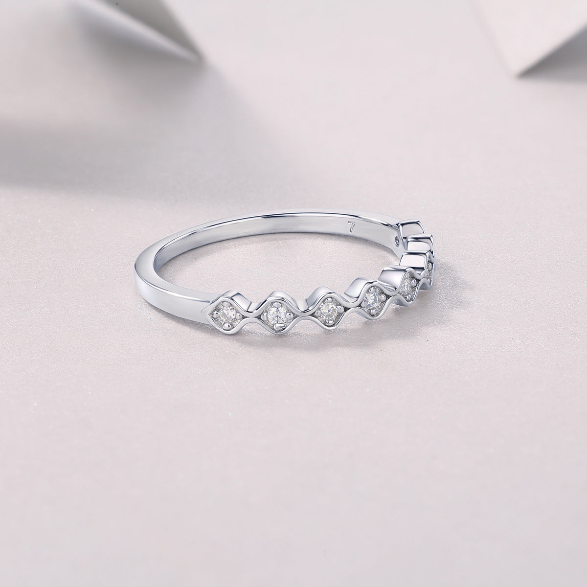 Carissie Ring MF214376 - Silver Angle View