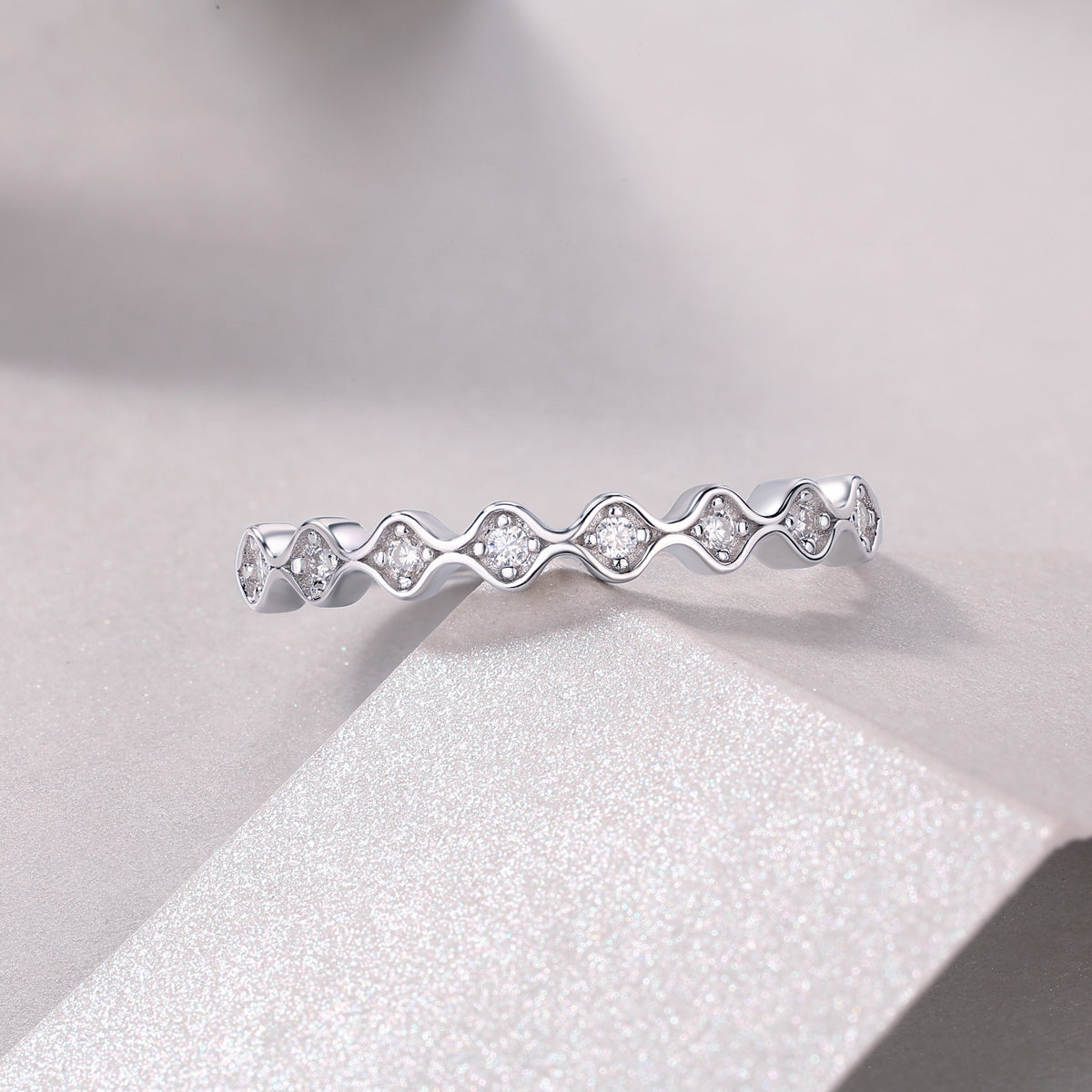 Carissie Ring MF214376 - Silver Angle View