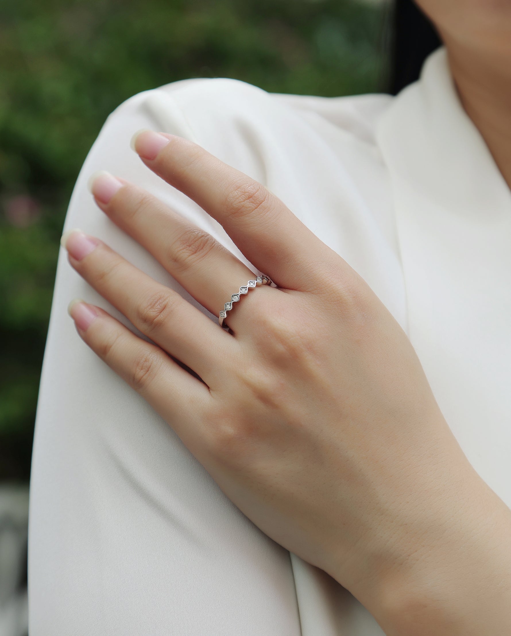Carissie Ring MF214376 - Silver On Model