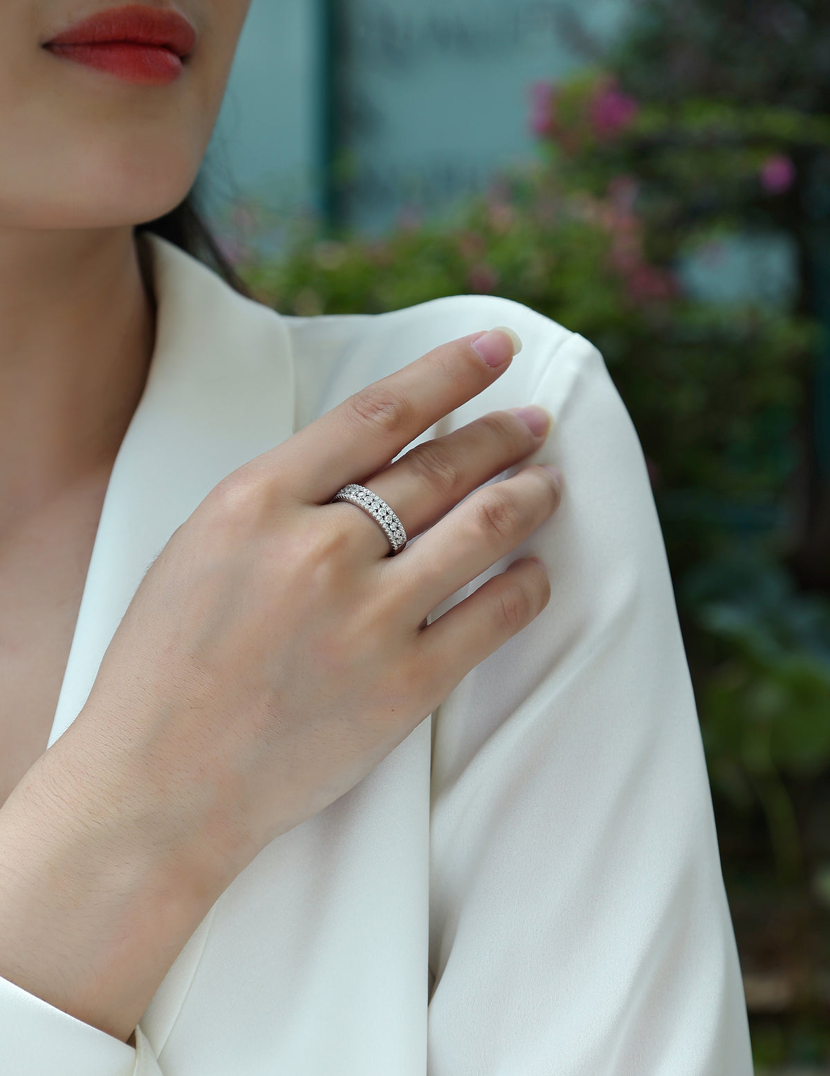 Carissie Ring MF214377 - Silver On Model