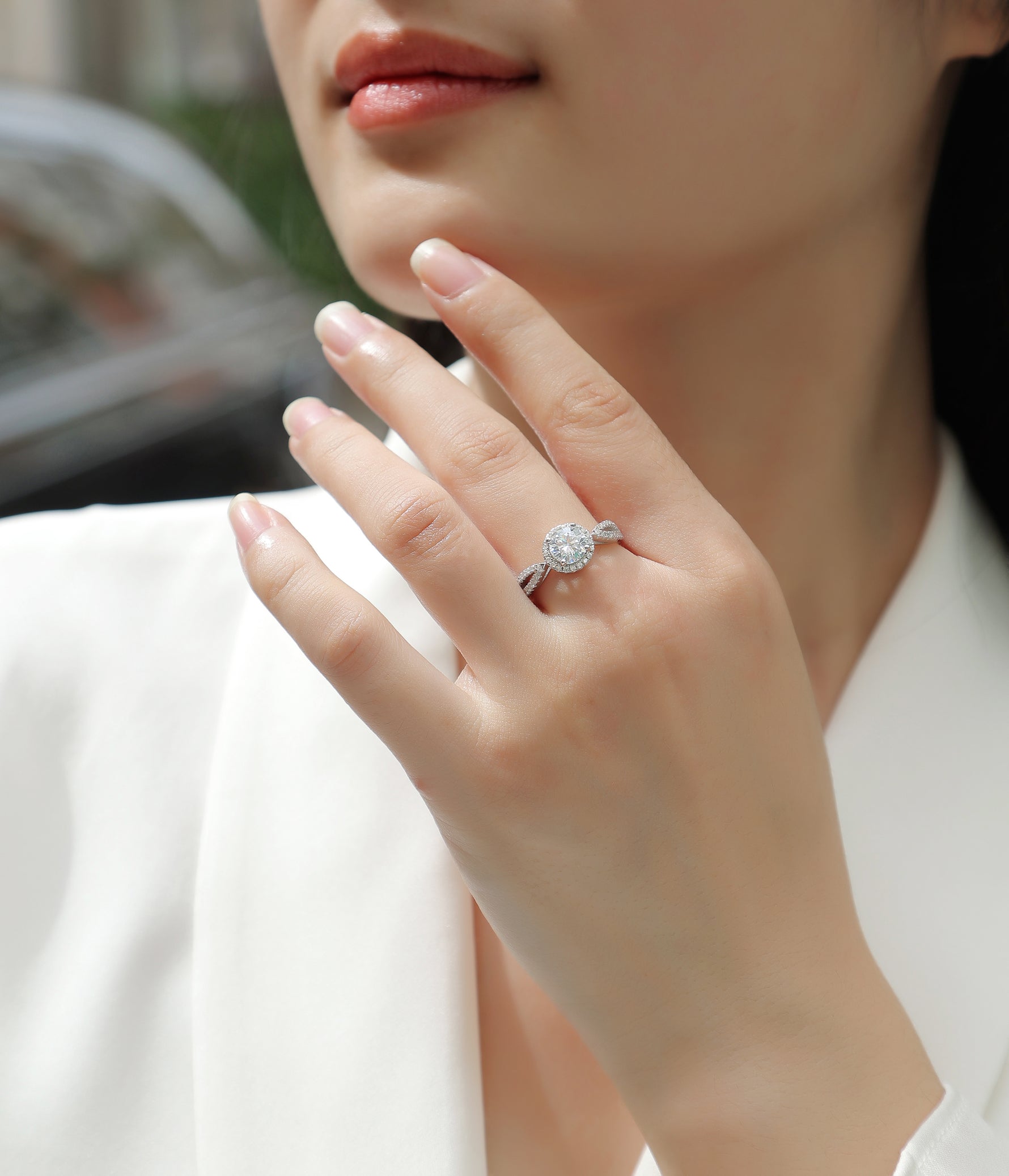 Carissie Ring MF214387 - Silver On Model