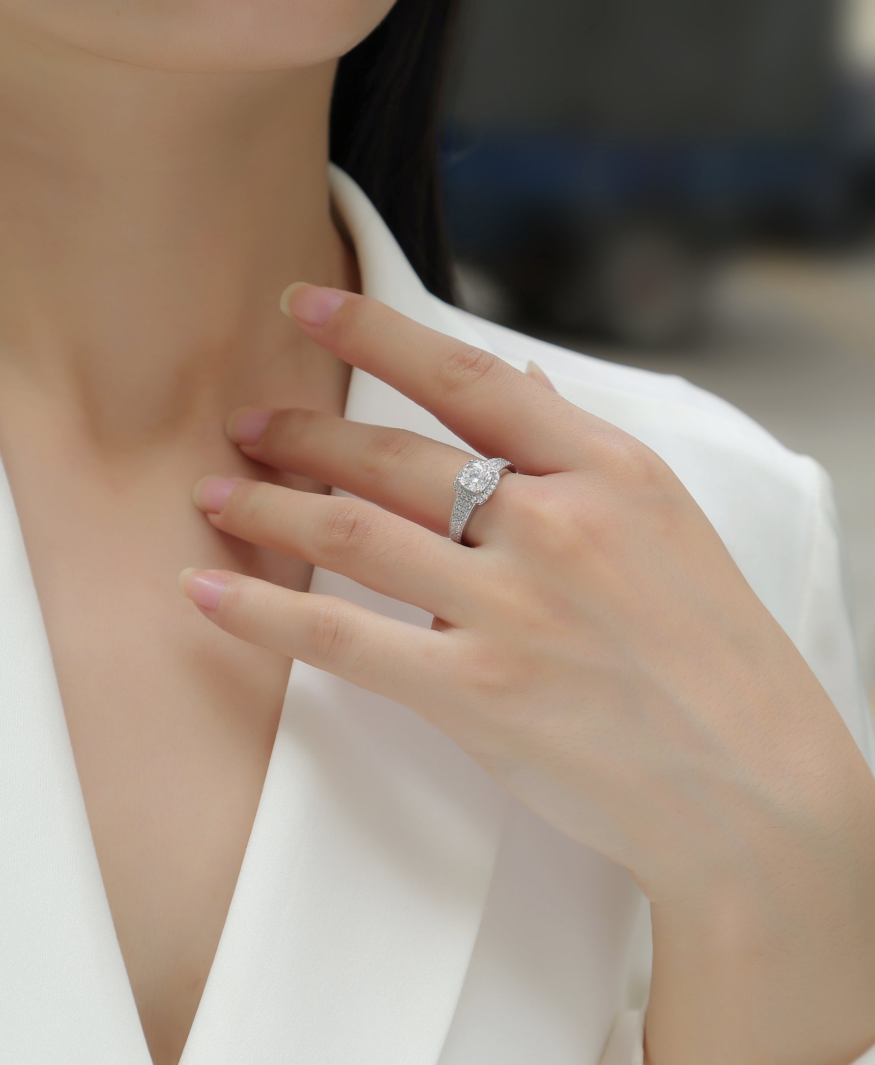 Carissie Ring MF214388 - Silver On Model