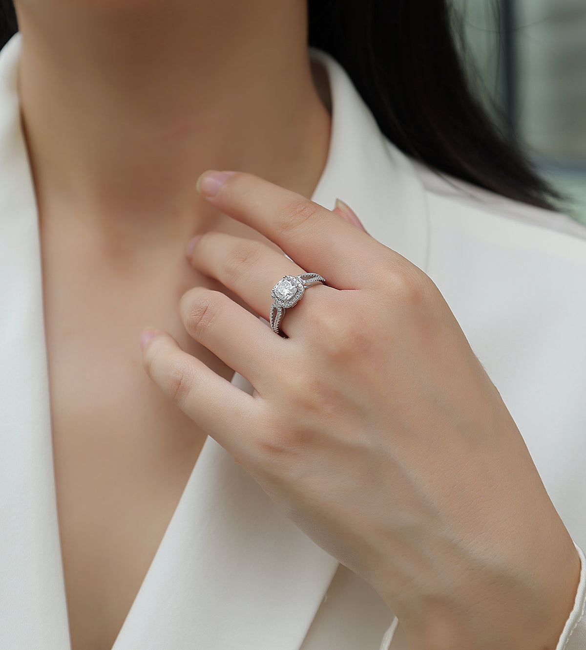 Carissie Ring MF214390 - Silver On Model