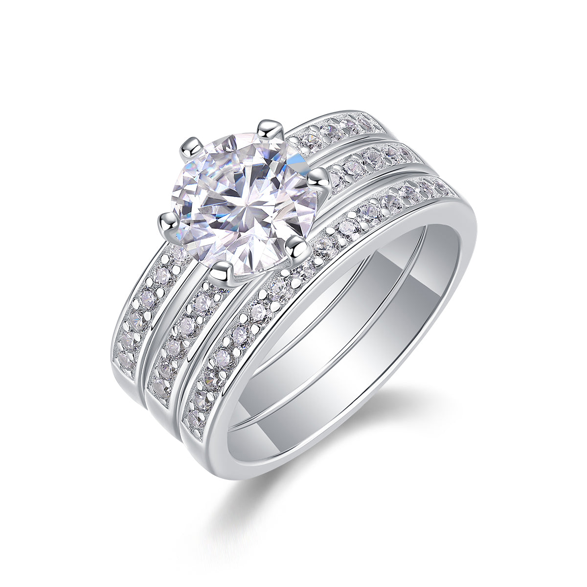 Carissie Ring MF214410 - Silver Angle View