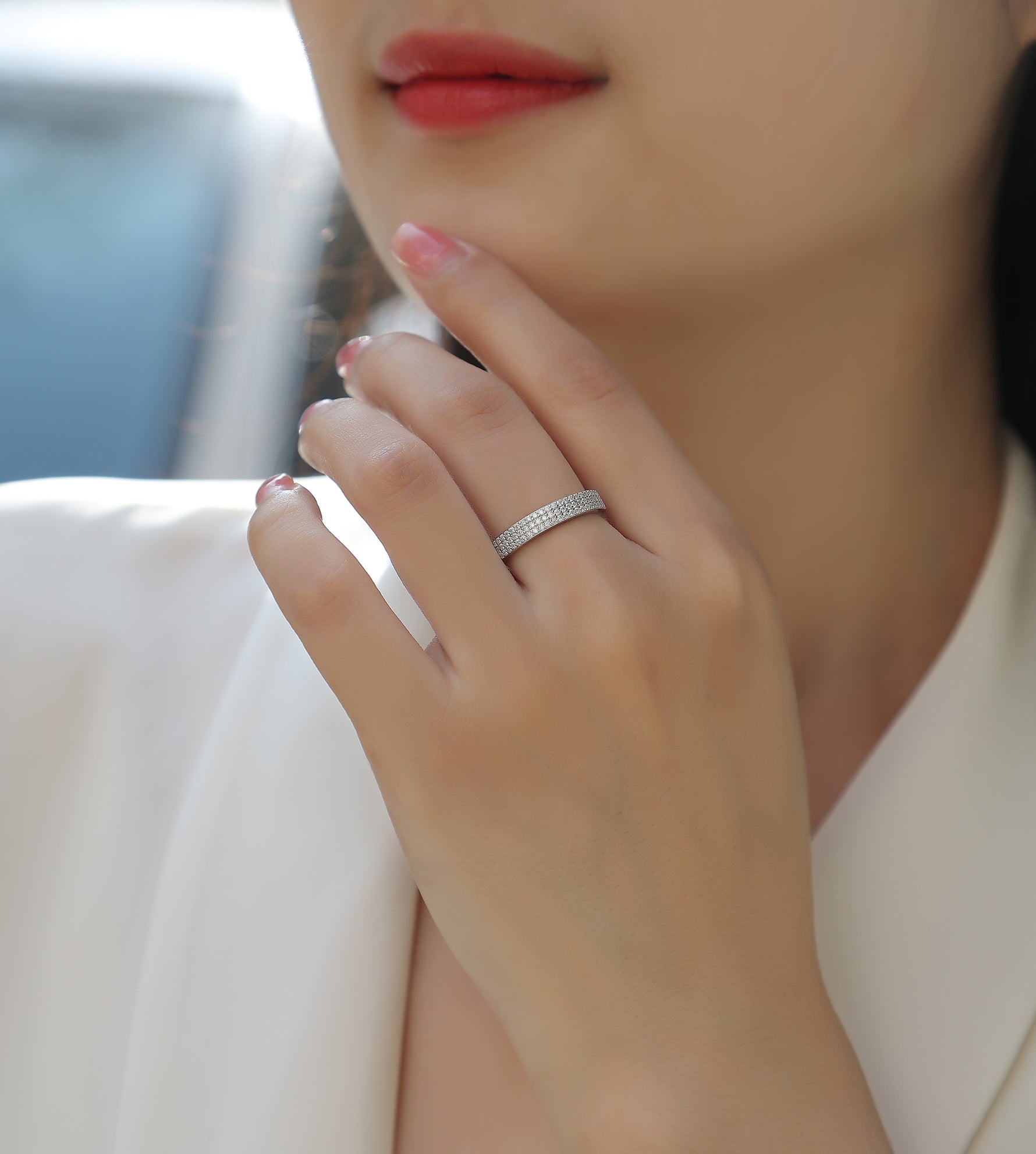 Carissie Ring MF214433 - Silver On Model