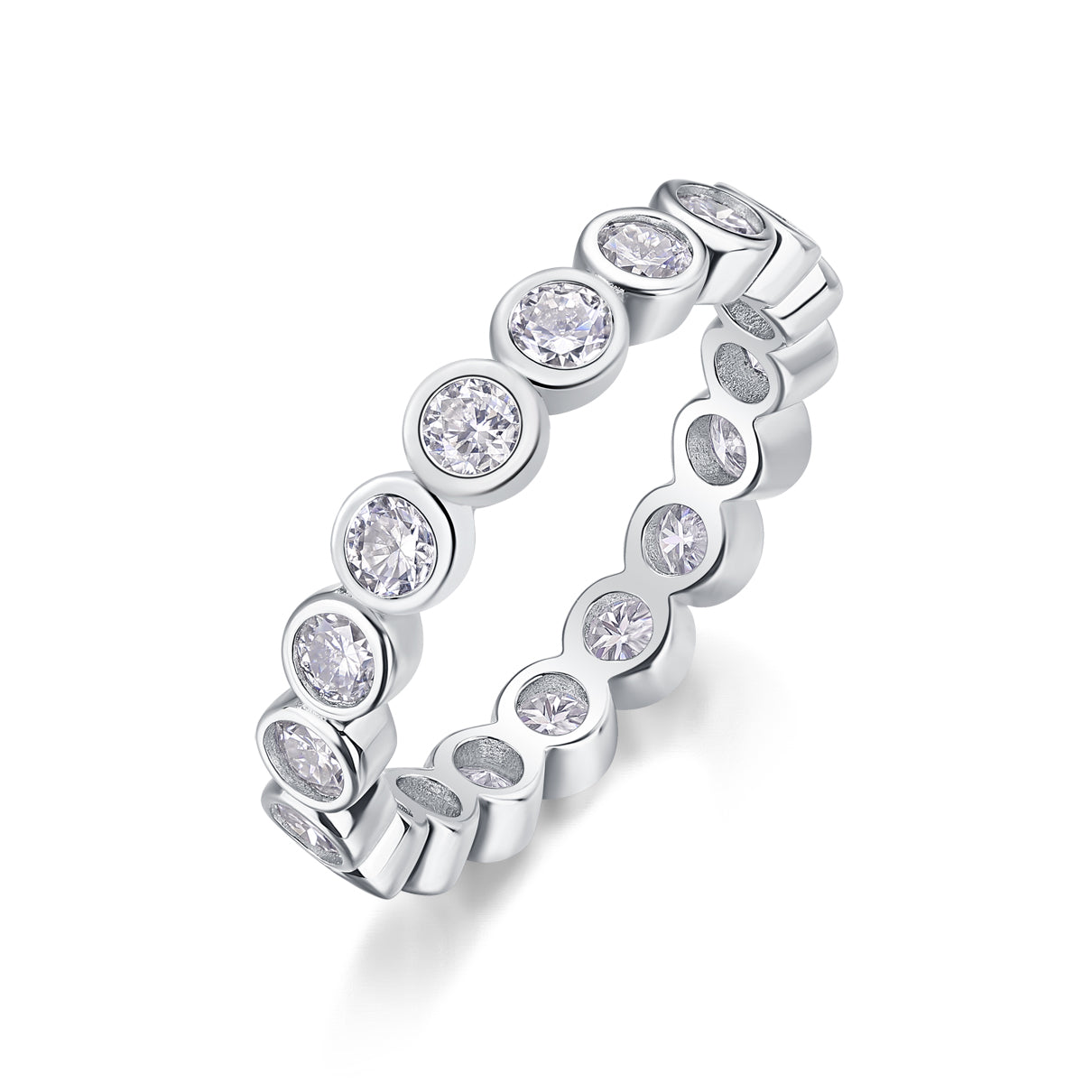 Carissie Ring MF214439 - Silver Angle View