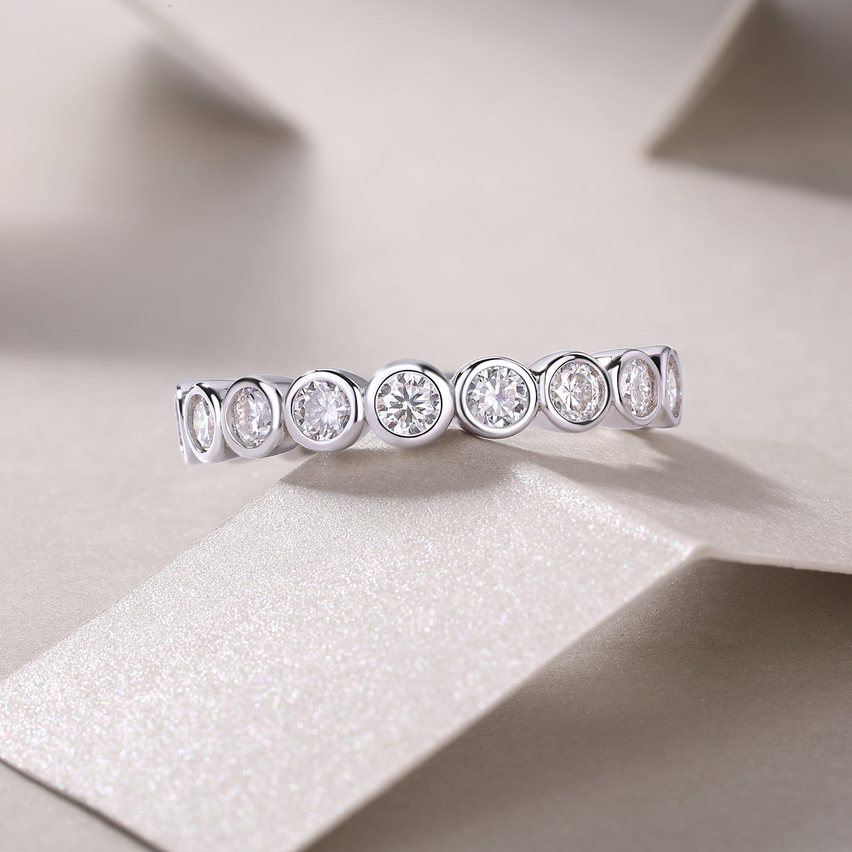 Carissie Ring MF214439 - Silver Angle View