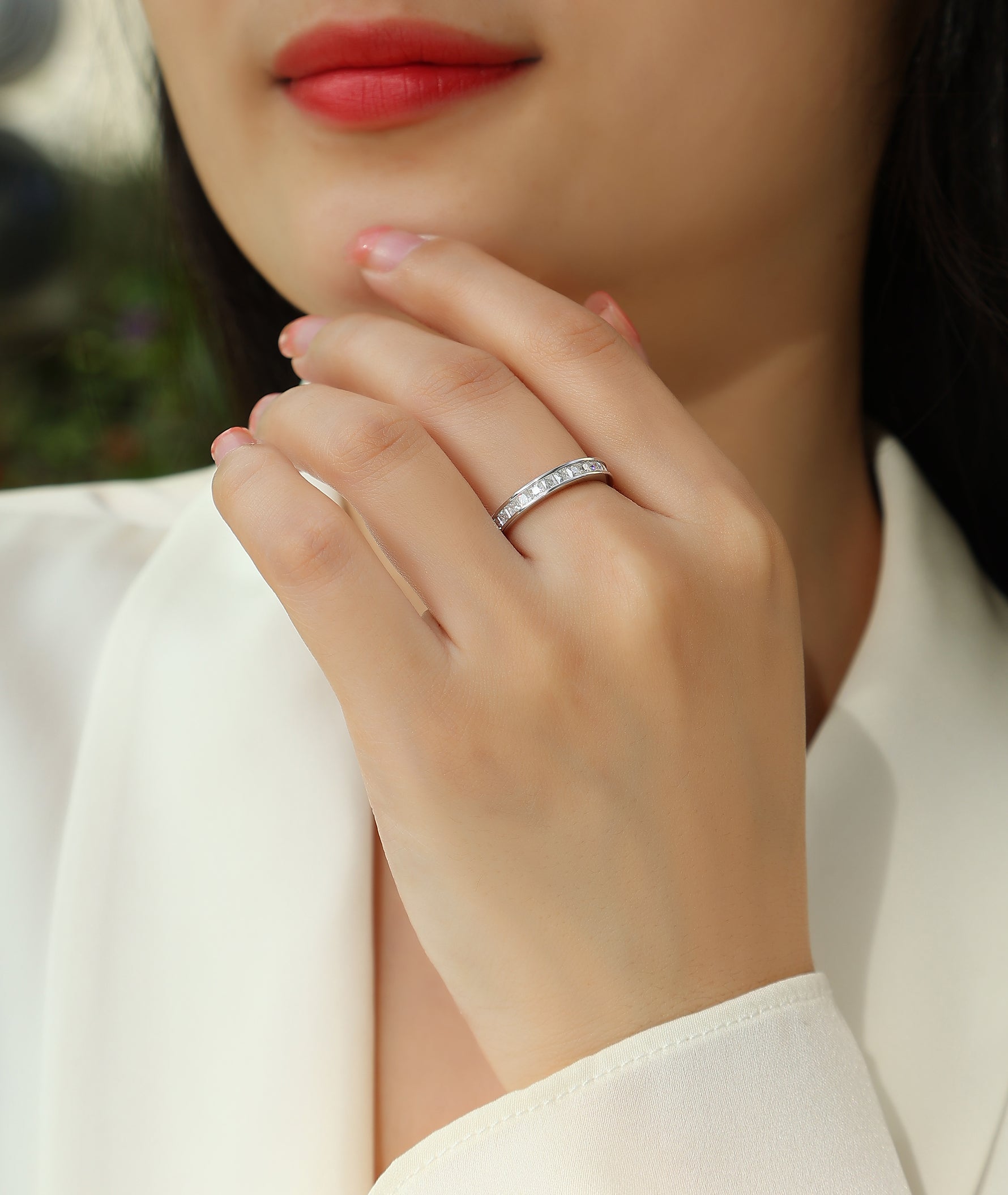 Carissie Ring MF214441 - Silver On Model