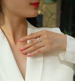 Carissie Ring MF214441 - Silver On Model