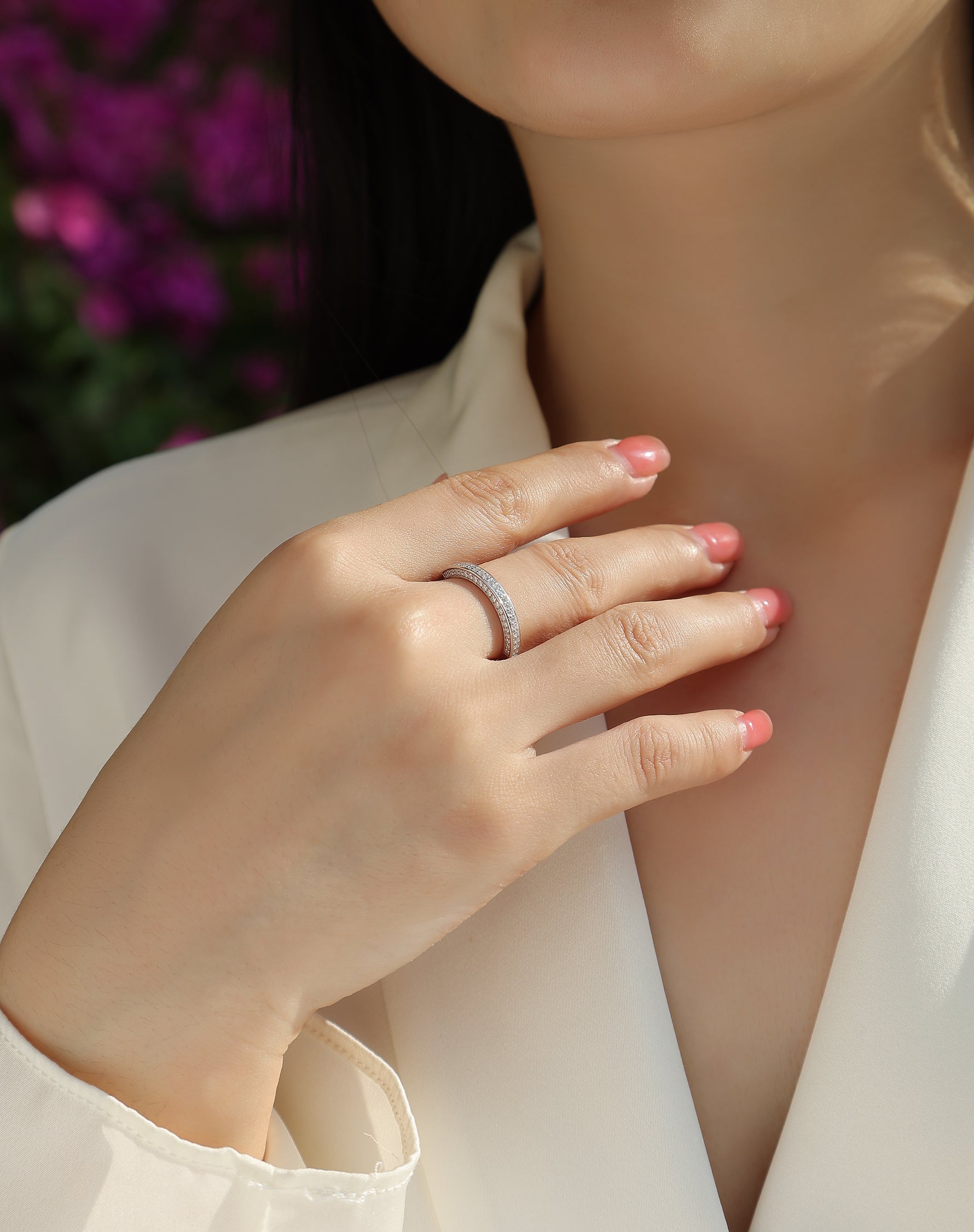 Carissie Ring MF214444 - Silver On Model